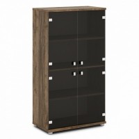 Vasanta V-668 (Дуб Самдал) Шкаф со стеклом, средний