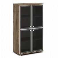 Vasanta V-669 (Дуб Самдал) Шкаф со стеклом, средний