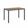Vasanta VL-30 (Дуб Самдал/Антрацит) Одиночный стол на металлокаркасе
