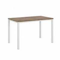 Vasanta VL-30 (Дуб Самдал/Белый) Одиночный стол на металлокаркасе