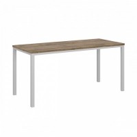 Vasanta VL-32 (Дуб Самдал/Серый) Одиночный стол на металлокаркасе