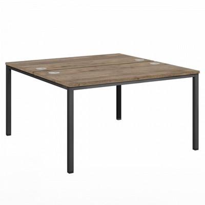 Vasanta VL-41 (Дуб Самдал/Антрацит) Стол-тандем на металлокаркасе