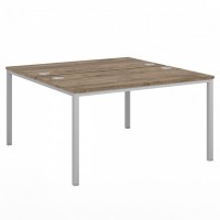 Vasanta VL-41 (Дуб Самдал/Серый) Стол-тандем на металлокаркасе