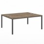 Vasanta VL-43 (Дуб Самдал/Антрацит) Стол-тандем на металлокаркасе