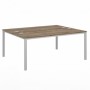 Vasanta VL-43 (Дуб Самдал/Серый) Стол-тандем на металлокаркасе