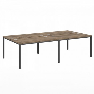 Vasanta VL-51 (Дуб Самдал/Антрацит) Бенч-система на 4 рабочих места