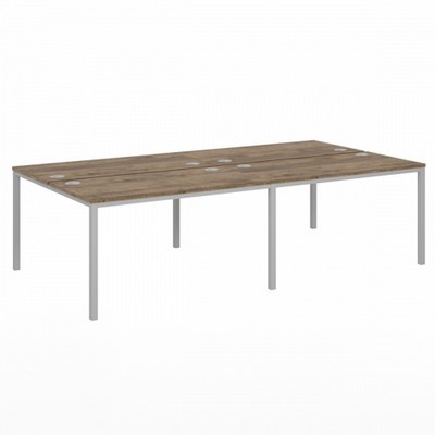 Vasanta VL-51 (Дуб Самдал/Серый) Бенч-система на 4 рабочих места