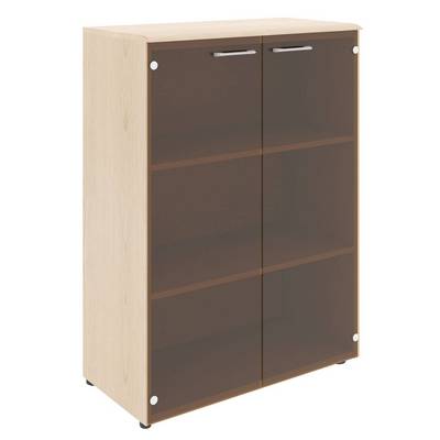 Wave WMC 85.2 (Бук тиара) Шкаф со стеклянными дверьми и топом