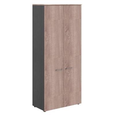 Wave WHC 85.1 (Дуб сонома/Легно темный) Шкаф с глухими дверьми и топом