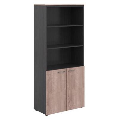 Wave WHC 85.5 (Дуб сонома/Легно темный) Шкаф с 1 комплектом глухих малых дверей и топом