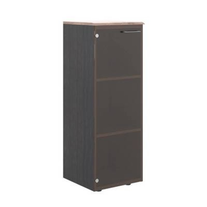 WMC 42.2 L (Дуб сонома/Легно темный) Шкаф колонка со стеклянной дверью и топом