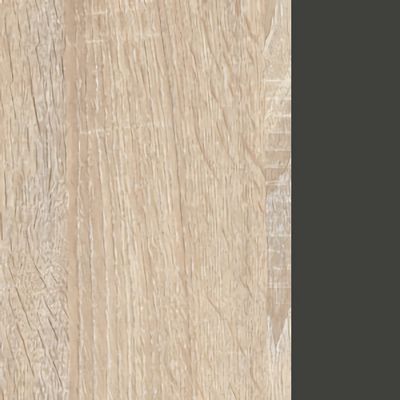 Work 2WM-2+WM-2-02 (Дуб сонома светлый/Антрацит) Стол сдвоенный на металлокаркасе