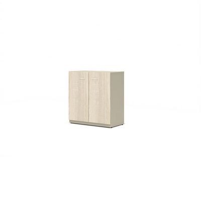 Work W-42+W-7.2 (Дуб сонома светлый/Мокко) Шкаф низкий