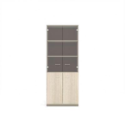 Work W-46+W-7.2+W-02.2 (Дуб сонома светлый/Мокко) Шкаф высокий
