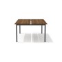 Work 2WM-2+WM-2-02 (Рэд фокс/Антрацит) Стол сдвоенный на металлокаркасе