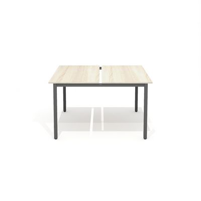 Work 2WM-3+WM-3-02 (Дуб сонома светлый/Антрацит) Стол сдвоенный на металлокаркасе