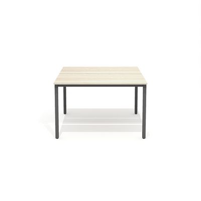 Work 2WM-4+WM-4-02 (Дуб сонома светлый/Антрацит) Стол сдвоенный на металлокаркасе