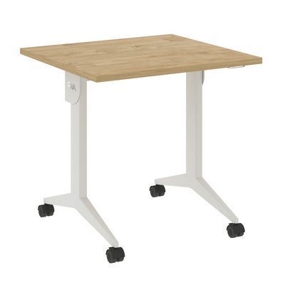 X-Pull X.M-0.7 (Тиквуд светлый/Белый) Стол складной мобильный