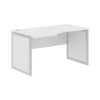Xten-QP XQPCET 149 L (Белый/Алюминий) Стол письменный, левый