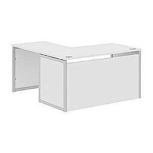 Xten Кью Пи XQPCT 1415H R (Белый/Алюминий) Стол угловой, правый