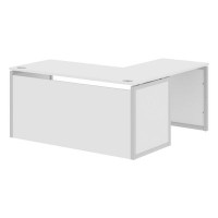 Xten-QP XQPCT 1615H L (Белый/Алюминий) Стол угловой, левый