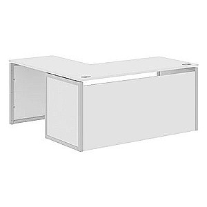 Xten Кью Пи XQPCT 1615H R (Белый/Алюминий) Стол угловой, правый