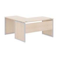 Xten-QP XQPCT 1415 R (Бук тиара/Алюминий) Стол угловой, правый