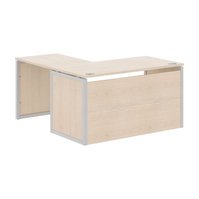 Xten-QP XQPCT 1415H R (Бук тиара/Алюминий) Стол угловой, правый