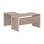 Xten-QP XQPCT 1415 R (Дуб сонома/Алюминий) Стол угловой, правый