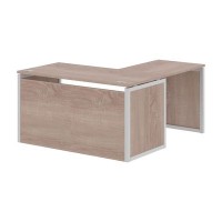 Xten-QP XQPCT 1415H L (Дуб сонома/Алюминий) Стол угловой, левый