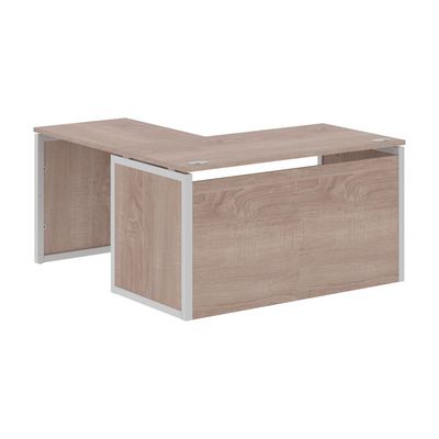 Xten-QP XQPCT 1415H R (Дуб сонома/Алюминий) Стол угловой, правый