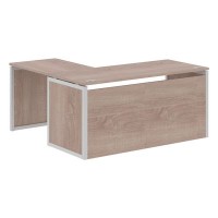 Xten-QP XQPCT 1615H R (Дуб сонома/Алюминий) Стол угловой, правый