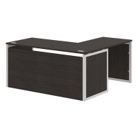 Xten-QP XQPCT 1615H L (Дуб юкон модерн/Алюминий) Стол угловой, левый