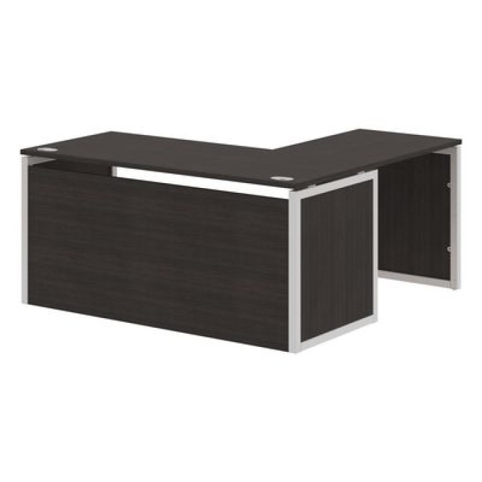 Xten Кью Пи XQPCT 1615H L (Дуб юкон модерн/Алюминий) Стол угловой, левый