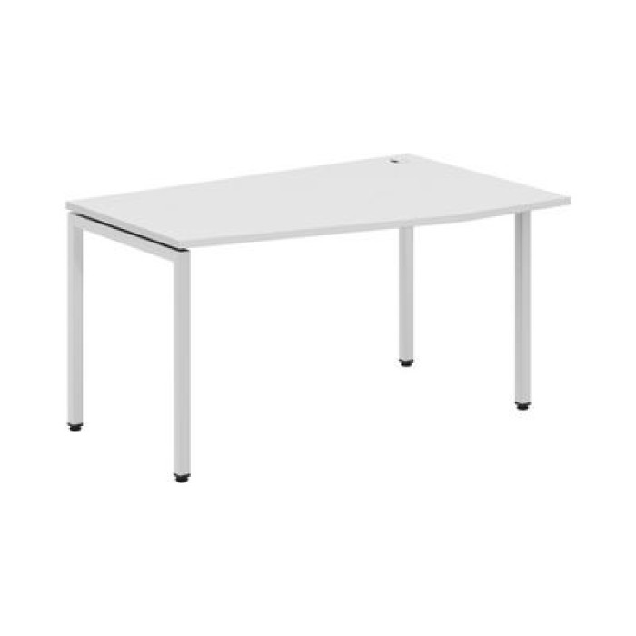 Xten С XSCT 149 R (Белый/Алюминий) Стол письменный