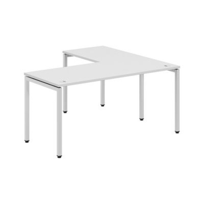 Xten С XSCT 1615 L (Белый/Алюминий) Стол угловой