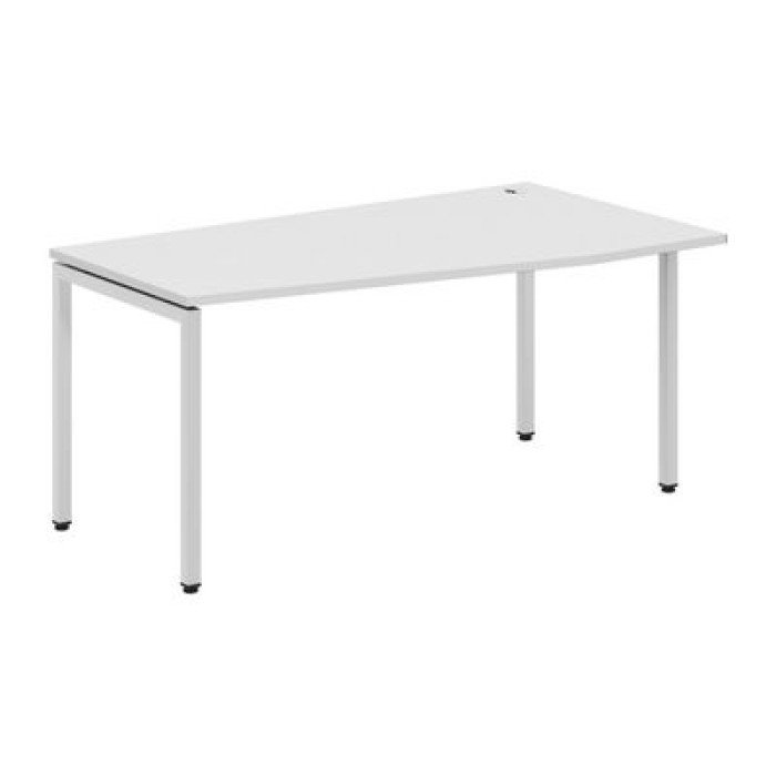 Xten С XSCT 169 R (Белый/Алюминий) Стол письменный