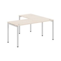 Xten-S XSCT 1615 L (Бук тиара/Алюминий) Стол угловой