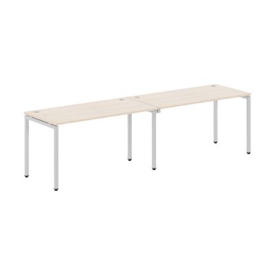 Xten-S XWST 2870 (Бук тиара/Алюминий) Стол двойной
