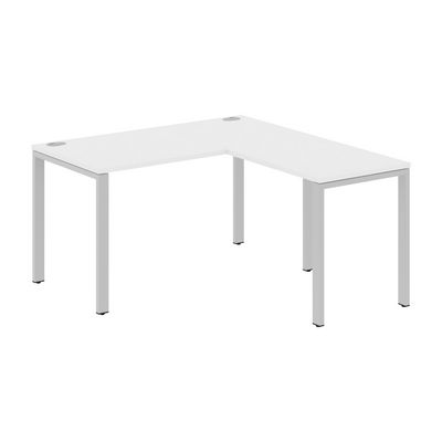 Xten-S60 XS6CT 1415 R (Белый/Алюминий) Стол угловой, правый