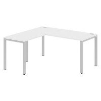 Xten-S60 XS6CT 1615 L (Белый/Алюминий) Стол угловой, левый