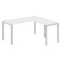 Xten-S60 XS6CT 1615 R (Белый/Алюминий) Стол угловой, правый