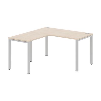 Xten-S60 XS6CT 1415 L (Бук тиара/Алюминий) Стол угловой, левый