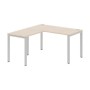 Xten-S60 XS6CT 1415 L (Бук тиара/Алюминий) Стол угловой, левый