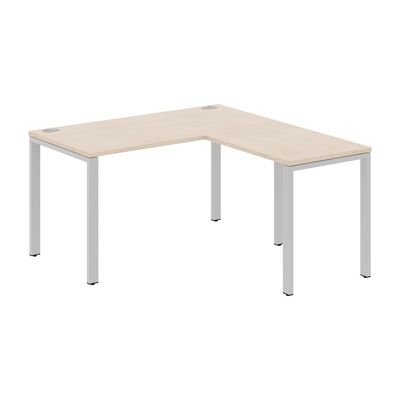Xten-S60 XS6CT 1415 R (Бук тиара/Алюминий) Стол угловой, правый