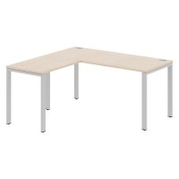 Xten-S60 XS6CT 1615 L (Бук тиара/Алюминий) Стол угловой, левый