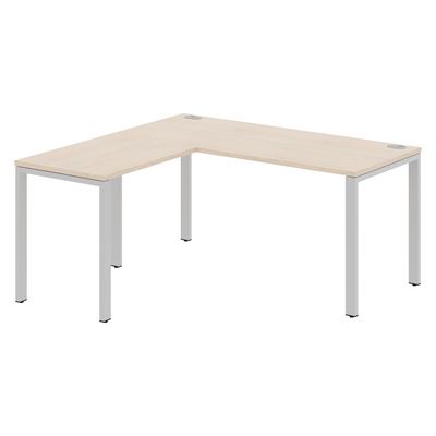 Xten-S60 XS6CT 1615 L (Бук тиара/Алюминий) Стол угловой, левый