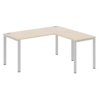 Xten-S60 XS6CT 1615 R (Бук тиара/Алюминий) Стол угловой, правый