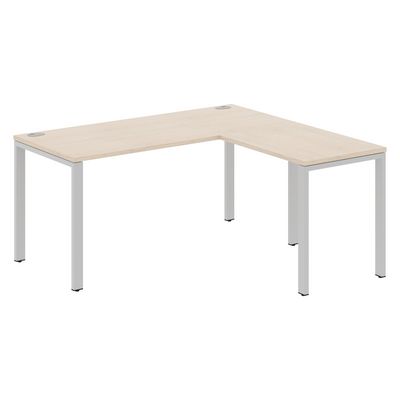 Xten-S60 XS6CT 1615 R (Бук тиара/Алюминий) Стол угловой, правый