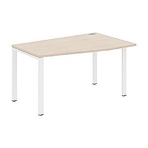 XS6CT 149 R (Бук тиара/Белый) Стол эргономичный, правый